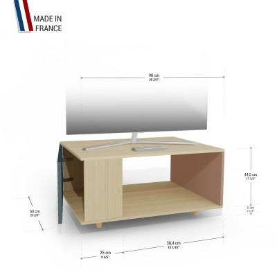 Meuble TV Chêne Clair - Tropical - Terracotta YZ-NXCLOUV-TRCLTE-01-01