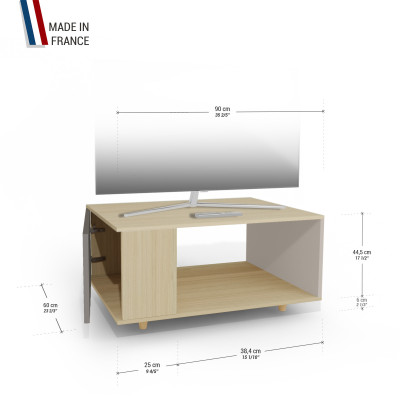 Meuble TV Chêne Clair - Cubanite - Cachemire YZ-NXCLOUV-CBCLCA-01-01